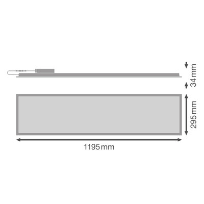 Ledvance LED-Panel 840/865, DALI PLCO.1200DAV3084065U
