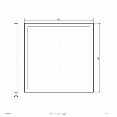 EVN Lichttechnik LED-Deckenanbaupanel EPSU820125