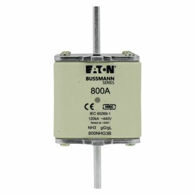 Eaton Sicherungseinsatz Nieders. 800A AC 440V 120kA NH-SICHERU#800NHG3B