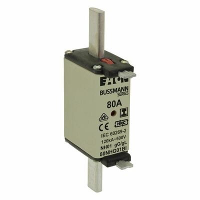 Eaton Sicherungseinsatz Nieders. 80A AC 500V 120kA NH-SICHERU#80NHG01BI