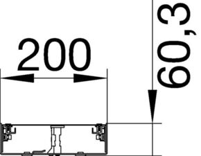 Tehalit Unterteil BKGD 200x60 mitL=2m BKGD200601