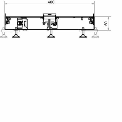 Tehalit Unterteil BKGD 400x60 mitL=2m BKGD400601