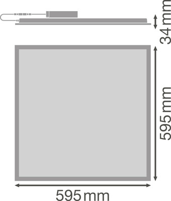 Ledvance LED-Panel M600 830/840, DALI PLCOMP600DAV30W83040