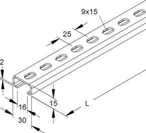 Niedax Ankerschiene 2971/4 GL