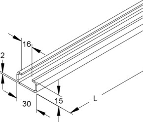 Niedax Ankerschiene 2971/4 GO