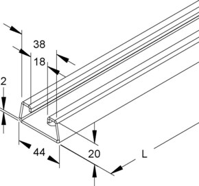 Niedax Ankerschiene 2985/6 FO