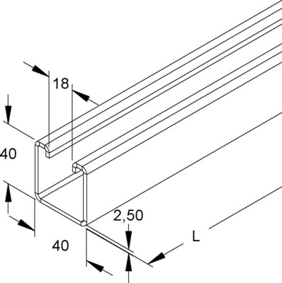 Niedax Ankerschiene 2988/6 BO