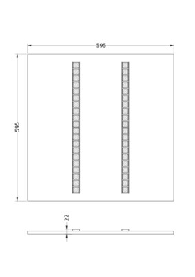 Ledvance LED-Panel M600 930, ML, DALI, schwarz PLINV600DAP38ML930UB