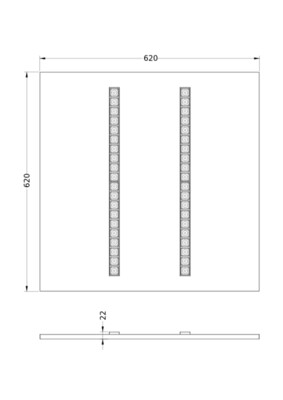 Ledvance LED-Panel M625 930, ML, weiß PLINV625DAP38ML930UT