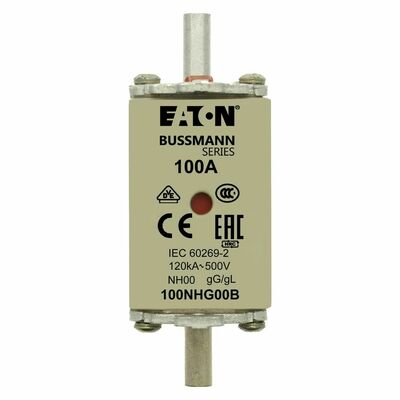 Eaton Sicherungseinsatz Nieders. 100A AC 500V 120kA SICHERUNG #100NHG00B