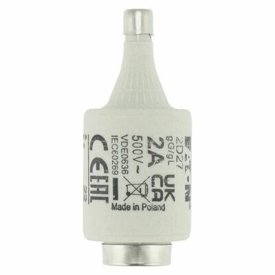 Eaton Sicherungseinsatz Nieders. 2A AC 500V 100kA SICHERUNG-#2D27