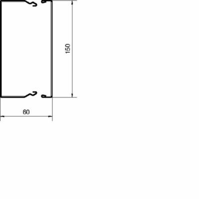 Tehalit Brandschutzkanal FWK-Plus60x150 weiß FWKP6015009016