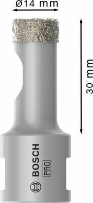 Bosch Power Tools PRO Ceramic dry Trockenbohrkrone 14 2608587113