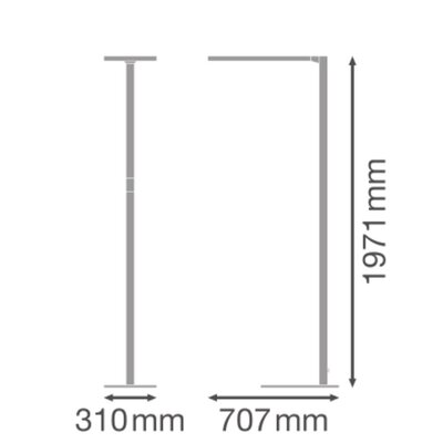 Ledvance LED-Stehleuchte 840, weiß FSCOMPSNEUV88W840WT