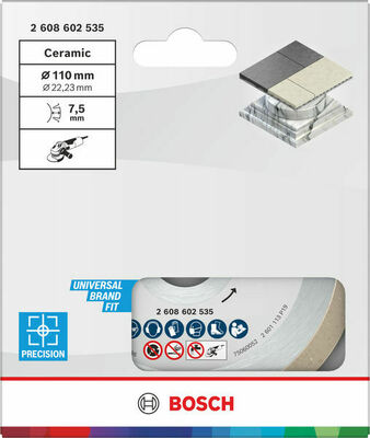 Bosch Power Tools DIA Trenn Ceramic 110 x 22,23 2608602535