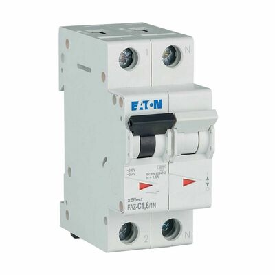 Eaton Leitungsschutzschalter 1p. 1,6A Charakt.: C FAZ-C1,6/1N#278661