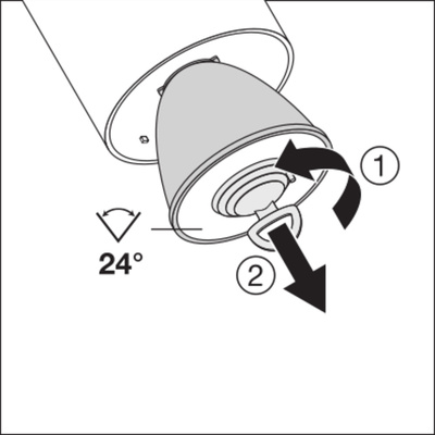 Ledvance LED-Stromschienen-Strahler 930, schwarz TRSPXRDAV30W93024D.B