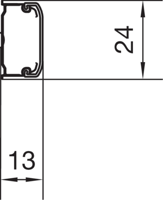 Tehalit Leitungsführungskanal L=2,1m,verkehrweiß ATH12200 vwsBA(2,1m)