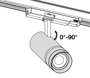 Ledvance LED-Stromschienen-Strahler 930/940, dim, weiß TRSPZOOMDIMP2093040W