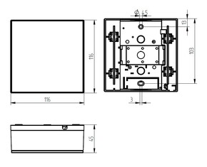 Grothe Gong 230 weiß 230V/70mA Zweiklang Gong 465A-230 w/ws