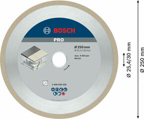 Bosch Power Tools DIA Trenn B.f. Ceram 250 x 30/25,40 2608602638