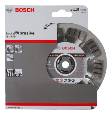 Bosch Power Tools Dia Trenn B.f.Abrasi 115 x 22,23 2608602679