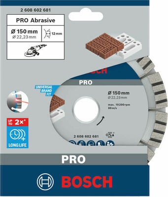 Bosch Power Tools Dia Trenn B.f.Abrasi 150 x 22,23 2608602681