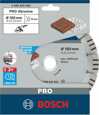 Bosch Power Tools Dia Trenn B.f.Abrasi 180 x 22,23 2608602682