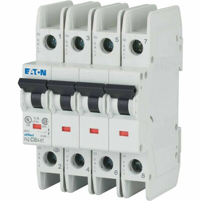 Eaton Leitungsschutzschalter 35A,4p,Charakt:C,Rin FAZ-C35/4-RT