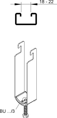 Niedax Bügelschellen BU 22/3