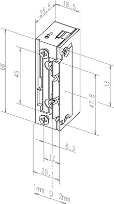 Assa Abloy effeff Elektro-Türöffner FAFIX P. 10-24 V GS/WS Uiniv. 118.13------A71