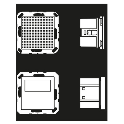 Jung Smart DAB+ Digitalradio Set Mono 1LS DAB A1 WW