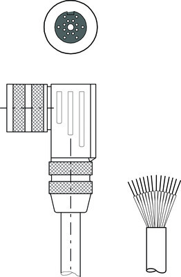 Leuze Anschlussleitung KB-014S- 10000-14