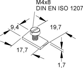 Niedax Gleitmuttern GSM 204/8