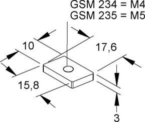 Niedax Gleitmuttern GSM 234