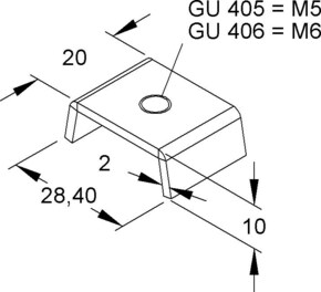 Niedax Gleitmuttern GU 406