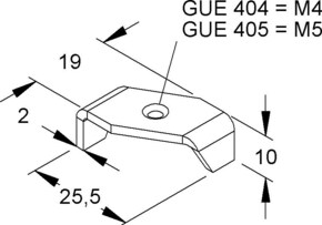 Niedax Gleitmuttern GUE 405