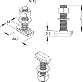 Niedax Hakenkopfschrauben HK 512/50