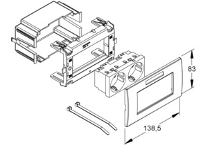Niedax Geräteeinbausystem GES 2 VW EDV