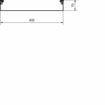 Tehalit Aufbodenkanal-UT 2-seitig zu AK 400x70mm AKU4000702