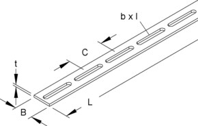 Niedax Schlitzbandeisen S 25 X 3/2
