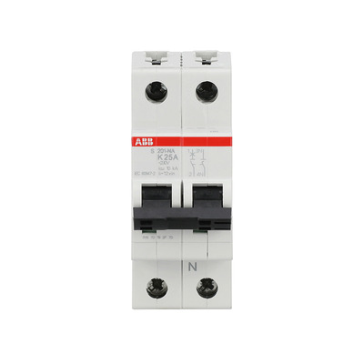 ABB Stotz S&J Sicherungsautomat 6 kA, 25 A, 1P+NA S201-K25NA
