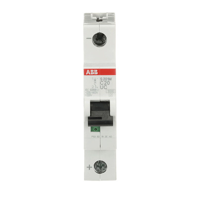 ABB Stotz S&J Sicherungsautomat 10 kA, 20 A, 1P S201M-C20UC