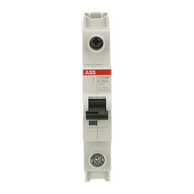 ABB Stotz S&J Sicherungsautomat 10kA, 15A, 1P, RTT S201MR-K15