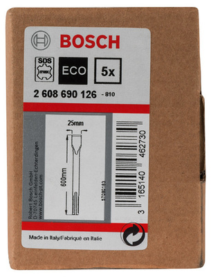 Bosch Power Tools PRO SDS max-4C Flachmeißel-Set 25 x 2608690126