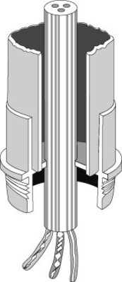 Hensel Einsteck-Rohrstutzen M 40 EDR 40