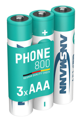 Ansmann Akku Micro DECT-Telefon NiMH AAA 800mAh 5030142 VE3 Bli