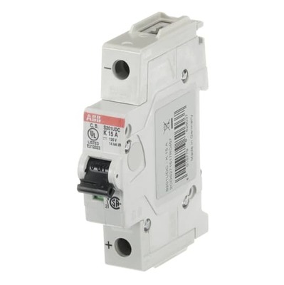 ABB Stotz S&J Sicherungsautomat 14 kA, 15 A, 1P S201UDC-K15