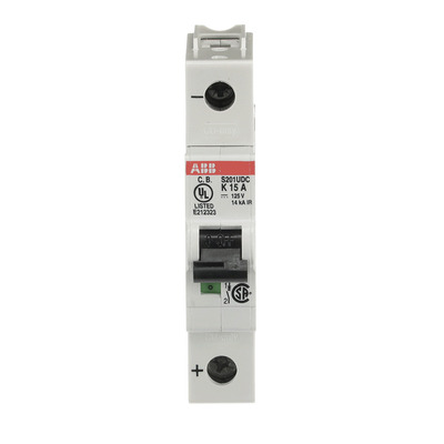 ABB Stotz S&J Sicherungsautomat 14 kA, 15 A, 1P S201UDC-K15