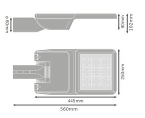Ledvance LED-Mastleuchte 740 SLFLEX#4099854792540